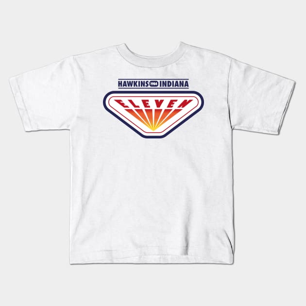 Eleven Arcade - Hawkins Indiana - Stranger Things Kids T-Shirt by RetroReview